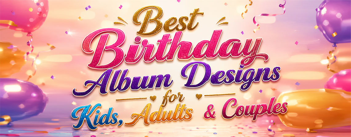 Best Birthday Album Designs for Kids, Adults & Couples
