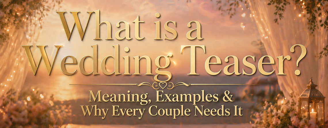What is a Wedding Teaser? Meaning, Examples & Why Every Couple Needs It