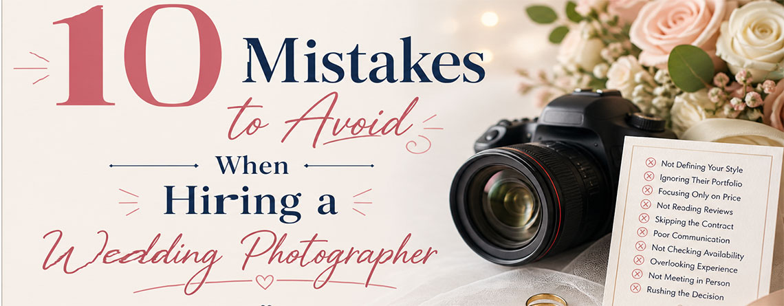 10 Mistakes to Avoid When Hiring a Wedding Photographer