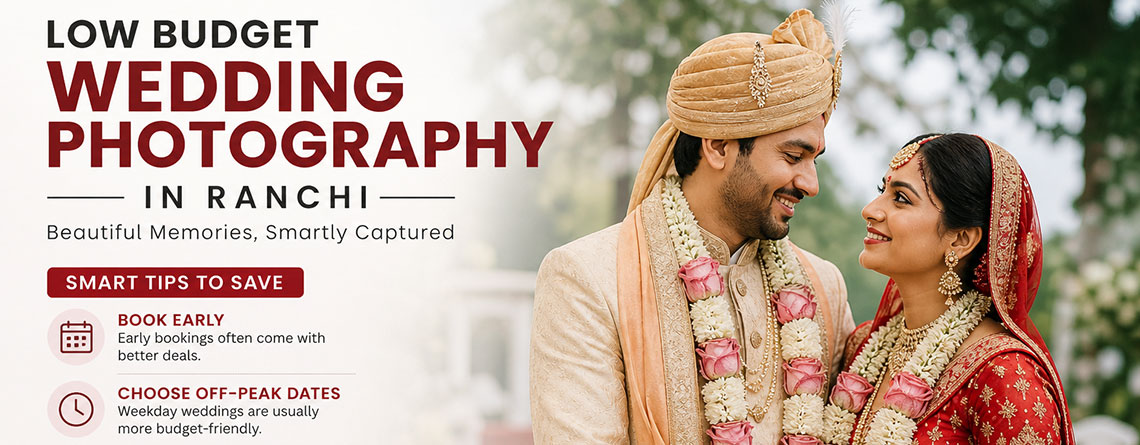 Low Budget Wedding Photography in Ranchi – Smart Tips to Save Without Compromising Quality